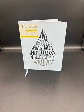 Fitspiration Light Blue Motivational Fitness Journal